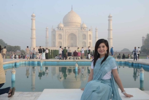 Vanuit Delhi: 2-Daagse Gouden Driehoek Tour naar Agra en Jaipur