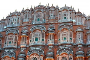 Desde Delhi: Viaje de ida y vuelta a Jaipur en coche o tren superrápido.