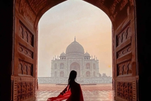 Vanuit Delhi: Privétour met gids en overnachting in Jaipur