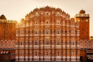 Depuis Delhi : Visite guidée de la ville de Jaipur en voiture le même jour