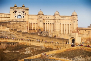 Depuis Delhi : Visite guidée de la ville de Jaipur en voiture le même jour
