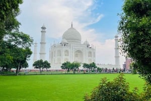Delhistä: Päiväretki Taj Mahaliin, linnoitukseen ja Baby Tajille autolla