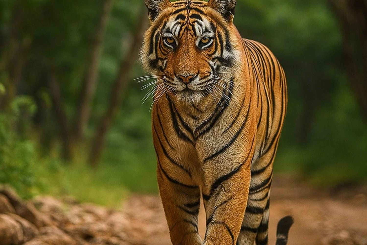 Vanuit Jaipur: Jhalana Leopard & Ranthambore Tiger Safari Tour