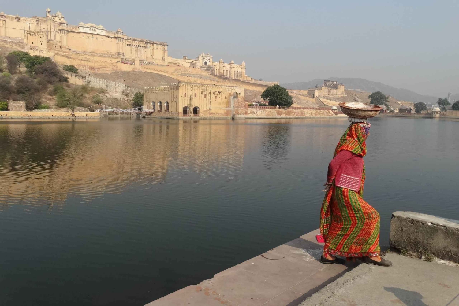 Fra Jaipur: Privat biltur til Amber Fort, Jal Mahal og flere andre steder