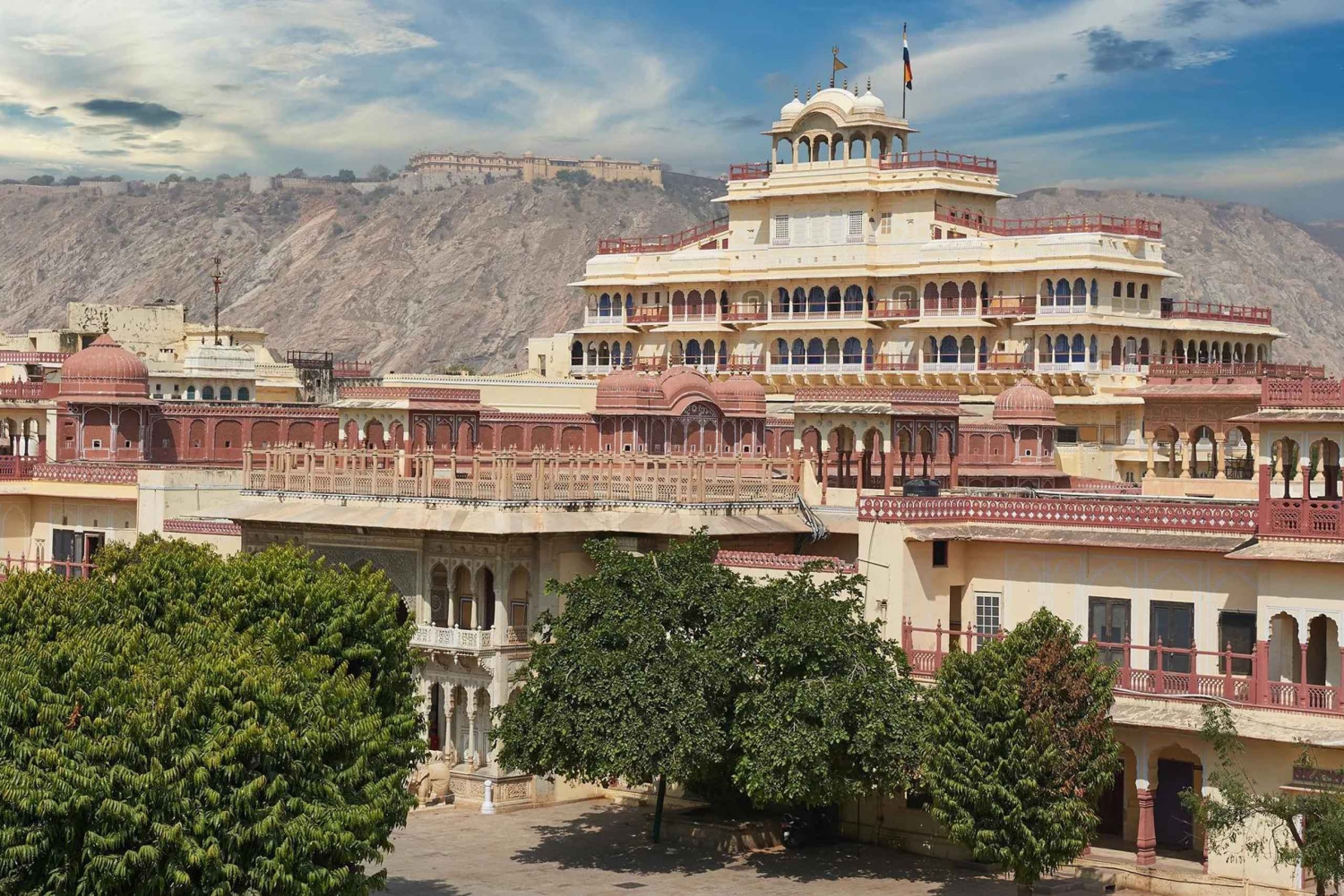 Fra Jaipur: Privat biltur til Amber Fort, Jal Mahal og flere andre steder