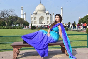 A partir de Jaipur: Excursão particular ao Taj Mahal ao nascer do sol e ao Forte de Agra