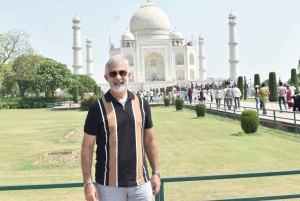 A partir de Jaipur: Excursão particular ao Taj Mahal ao nascer do sol e ao Forte de Agra