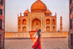 Fra Jaipur: Taj Mahal-tur samme dag med Fatehpur Sikri
