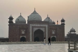 Depuis Jaipur : visite du Taj Mahal et du fort d'Agra et transfert à Delhi