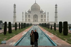 Depuis Jaipur : visite du Taj Mahal et du fort d'Agra et transfert à Delhi