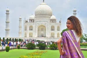 Vanuit Jaipur: Taj Mahal Tour met gids en Agra Tour met de auto
