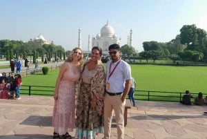 Depuis Jaipur : visite du Taj Mahal et du fort d'Agra et transfert à Delhi