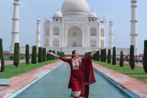 Vanuit New Delhi: Zonsopgang tour van Taj Mahal met Jaipur drop.