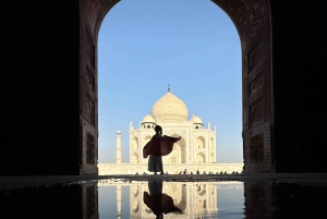 Vanuit New Delhi: Zonsopgang tour van Taj Mahal met Jaipur drop.