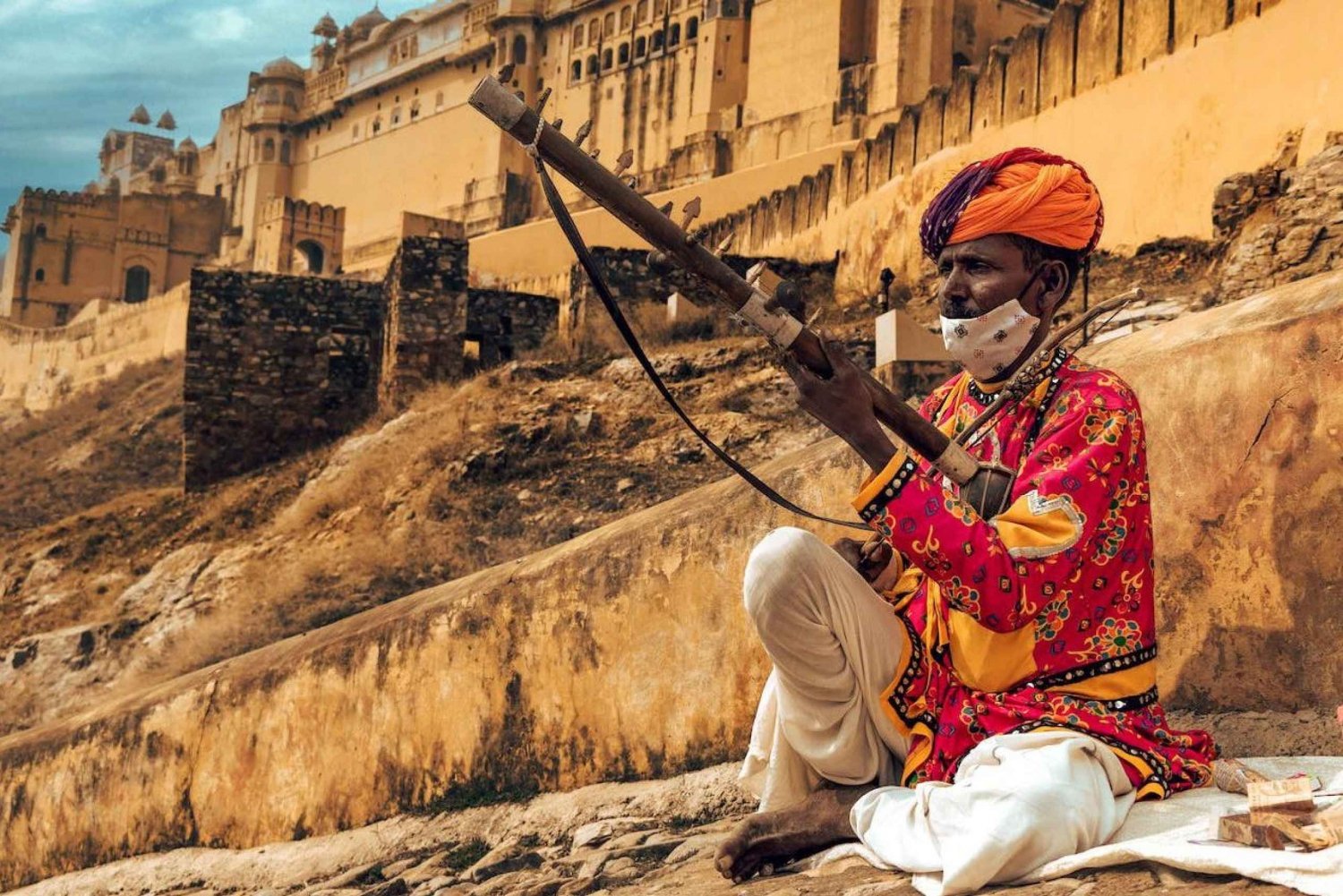 Jaipur City Tour Elefantenritt mit Guide