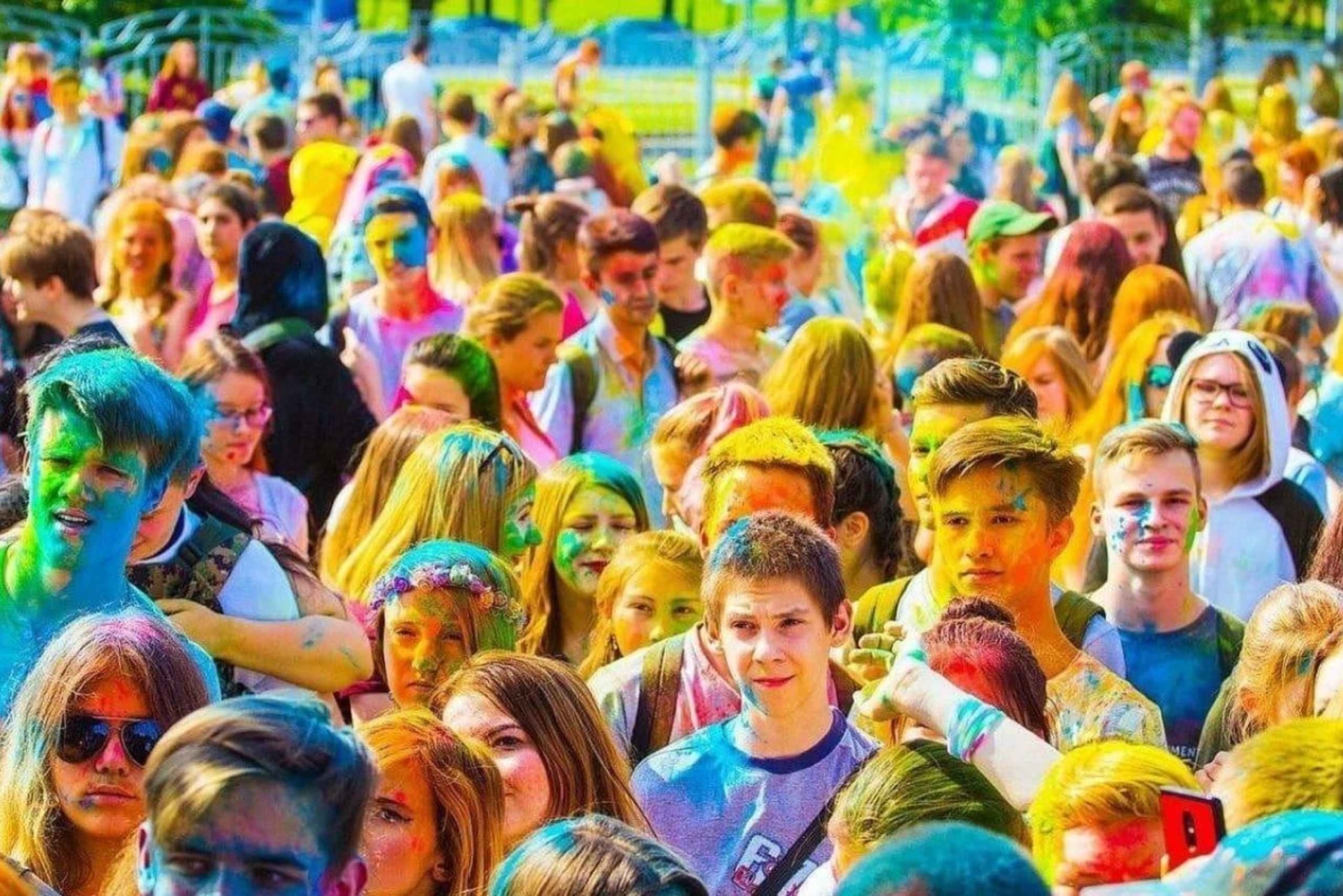 Holi-festivalviering met lokale families in Jaipur