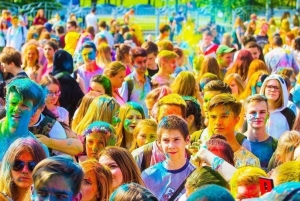 Holi-festivalviering met lokale families in Jaipur