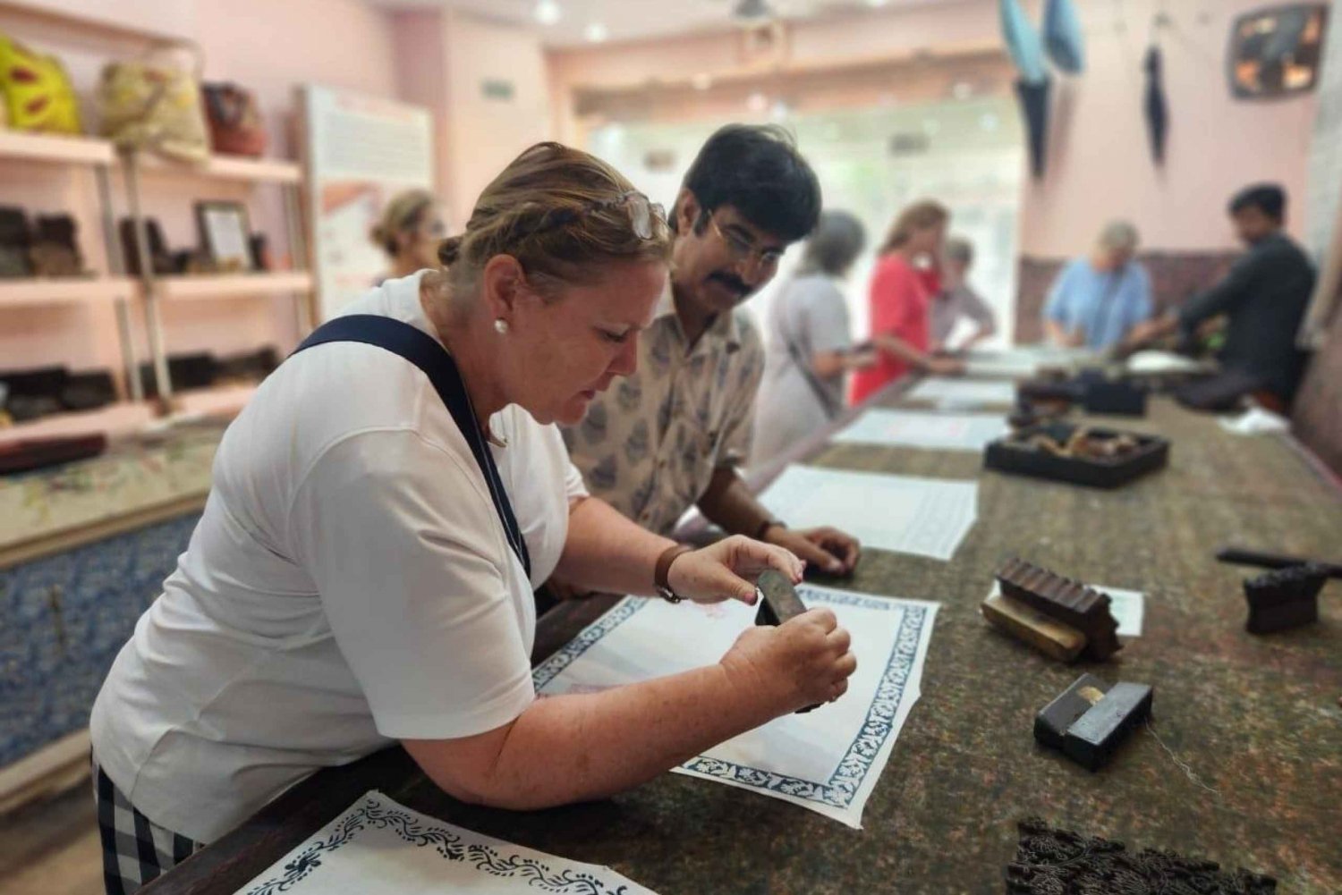 Jaipur : Atelier d'impression de blocs au cœur du centre-ville