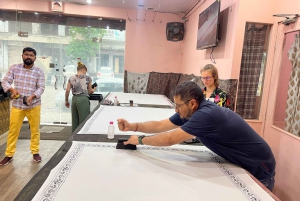 Jaipur: Oficina de impressão em blocos no coração do centro da cidade