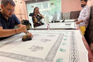 Jaipur: Oficina de impressão em blocos no coração do centro da cidade