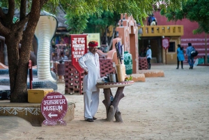 Kolacja w wiosce Jaipur Chokhi Dhani z transferem i przewodnikiem