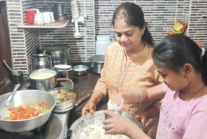 Jaipur: Aula de culinária com uma família local