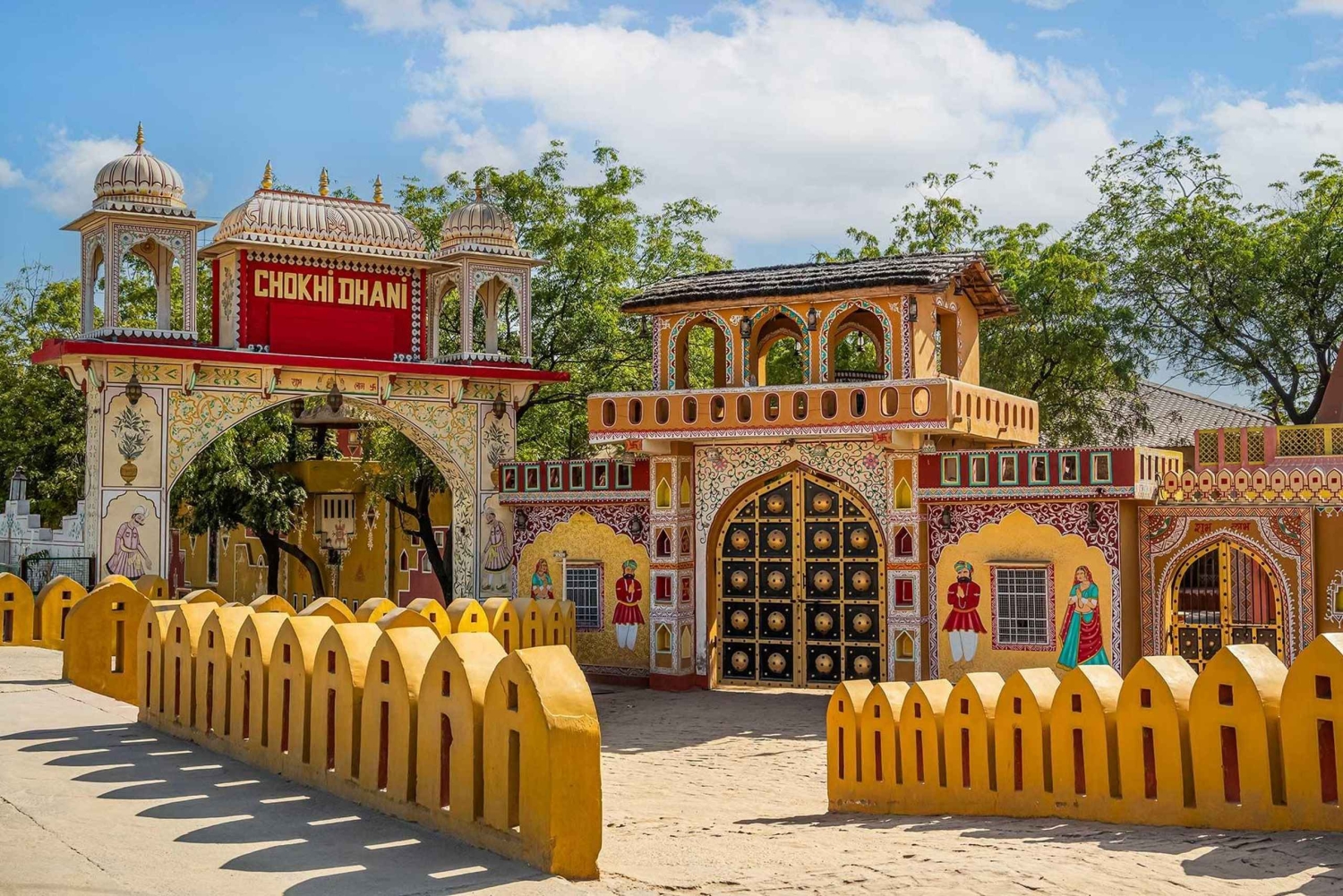 Jaipur: Kulturell kveldstur med middag på Chokhi Dhani