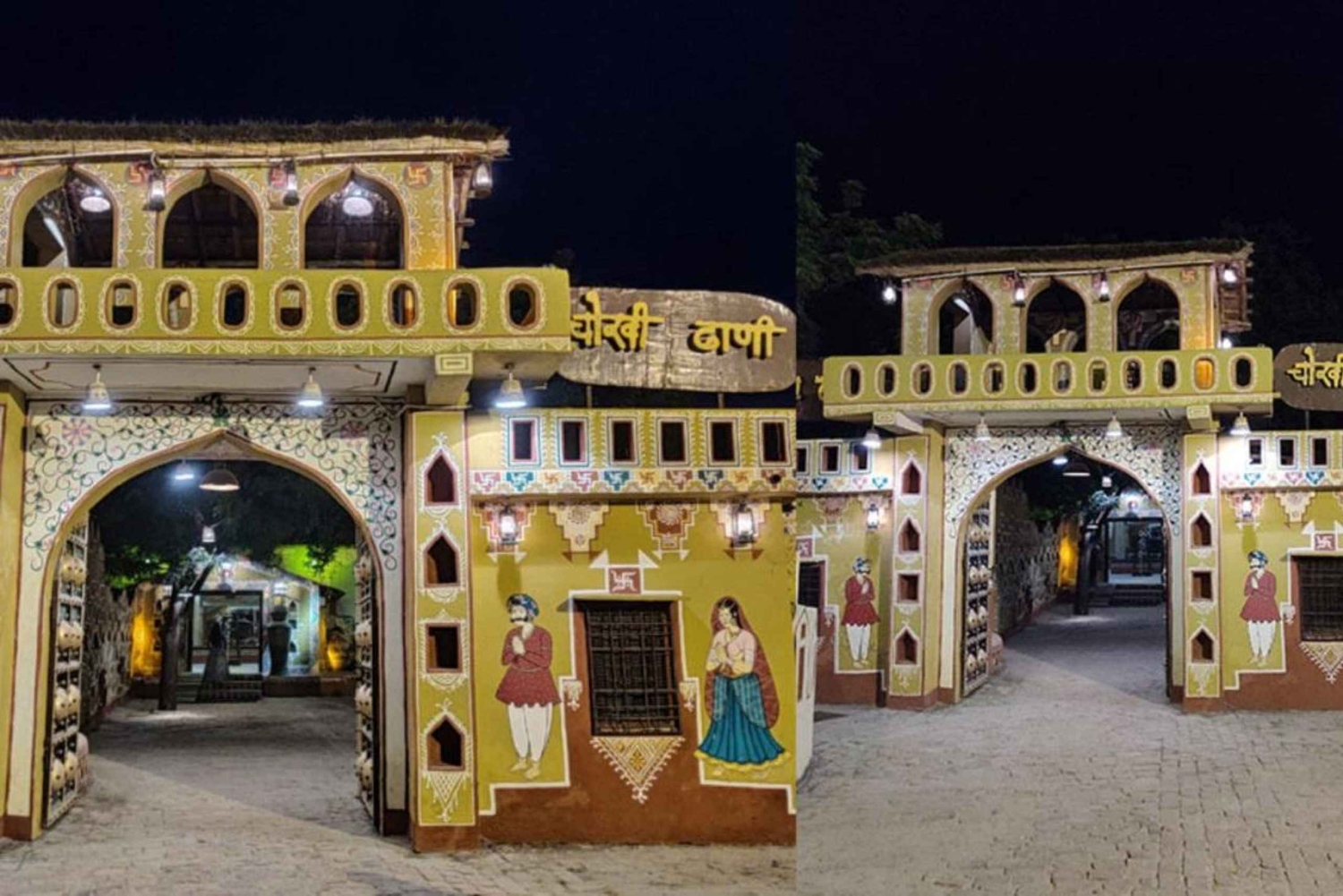 Jaipur: Kulturell kveldstur med middag på Chokhi Dhani