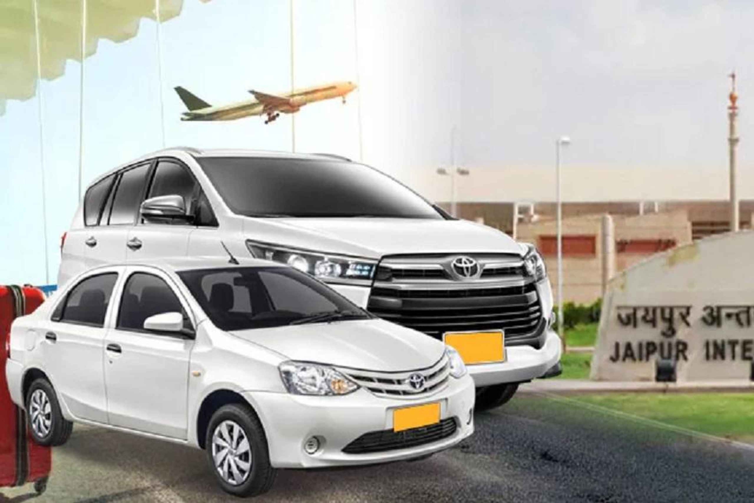 Jaipur/Delhi/Agra: privat transport én vei
