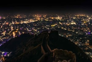 Jaipur: City tour noturno em um jipe aberto