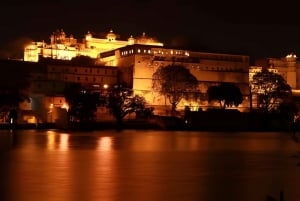 Jaipur: City tour noturno em um jipe aberto