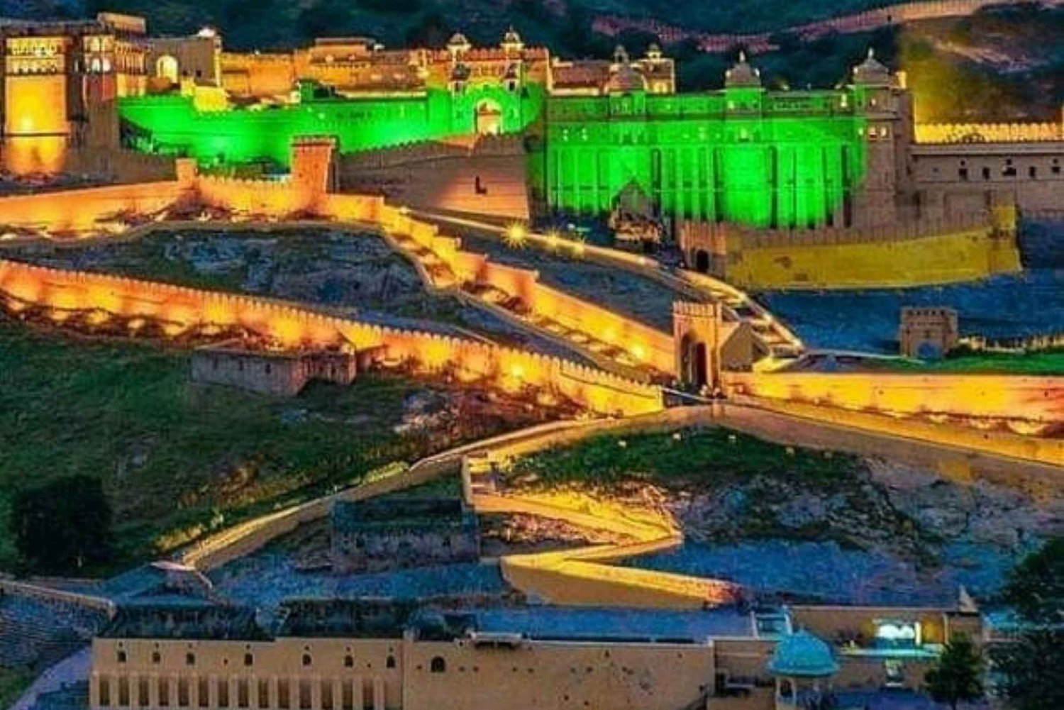 Jaipur: Abendliche Licht- und Tonshow im Amber Fort