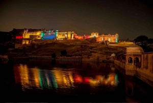 Jaipur: Avondlicht- en geluidshow in Amber Fort