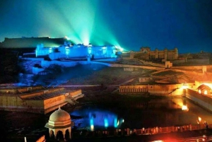 Jaipur: Avondlicht- en geluidshow in Amber Fort
