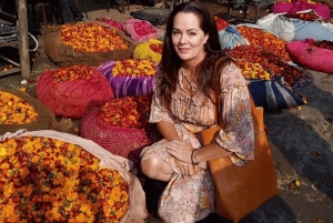 Tour del mercato dei fiori di Jaipur e del tempio delle scimmie, con colazione locale
