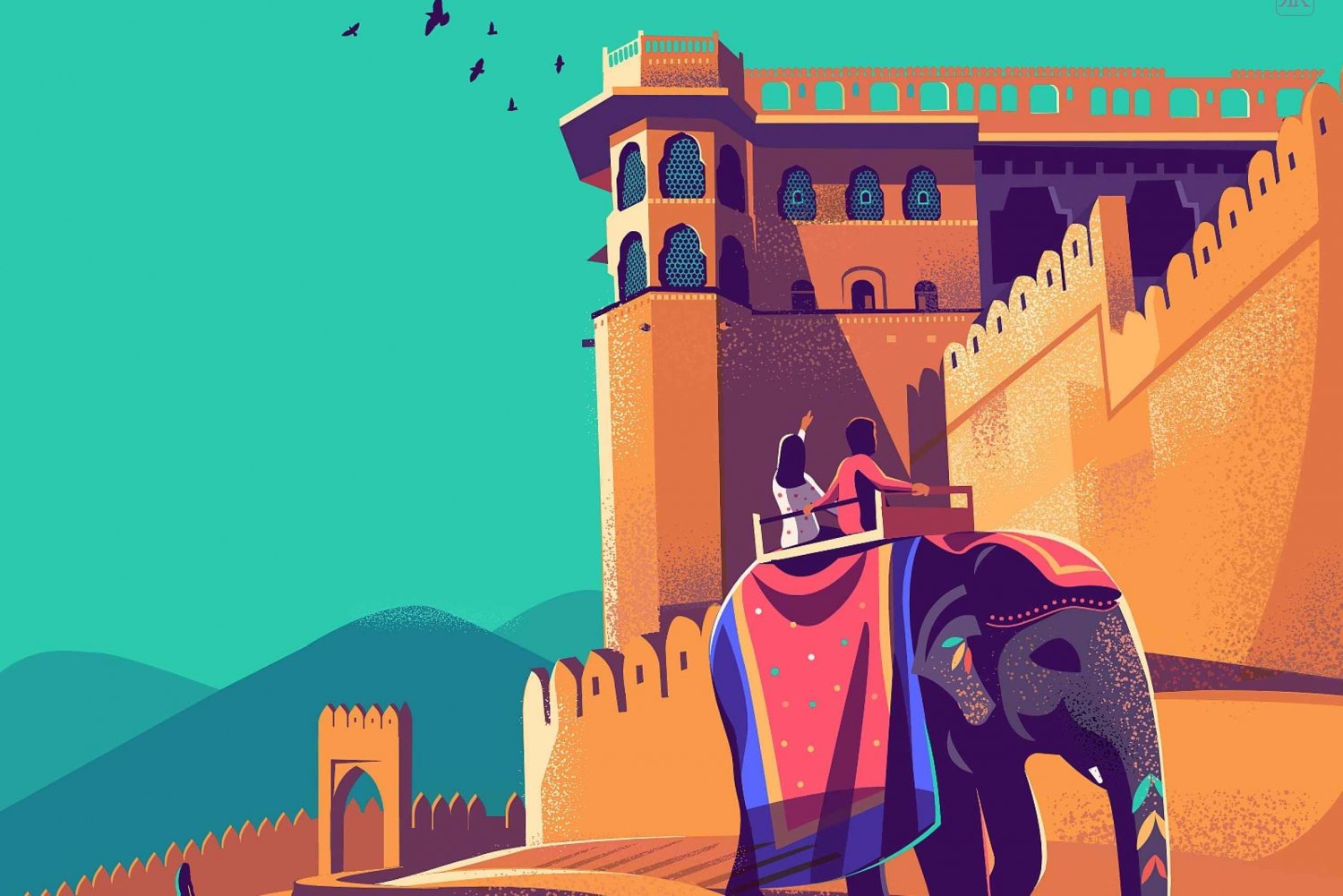 Jaipur kokopäiväinen kaupunkikierros naisoppaan kanssa (vain tytöille)