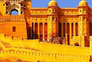 Jaipur: Same Day Amber Fort & Hawa Mahal with Guided Tour
