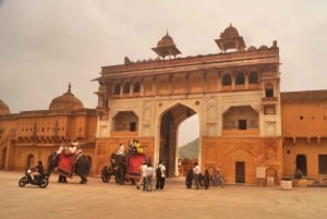 Dżajpur: prywatna wycieczka po mieście z Fortem Amber, studnią schodkową i przewodnikiem