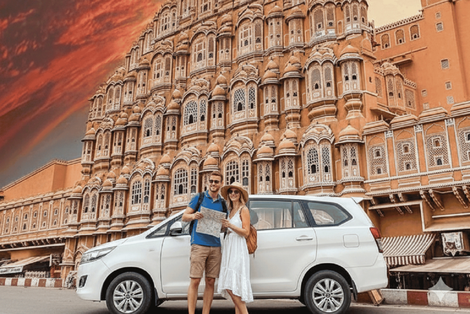 Jaipur: Ganztägige Tour mit Auto und Guide