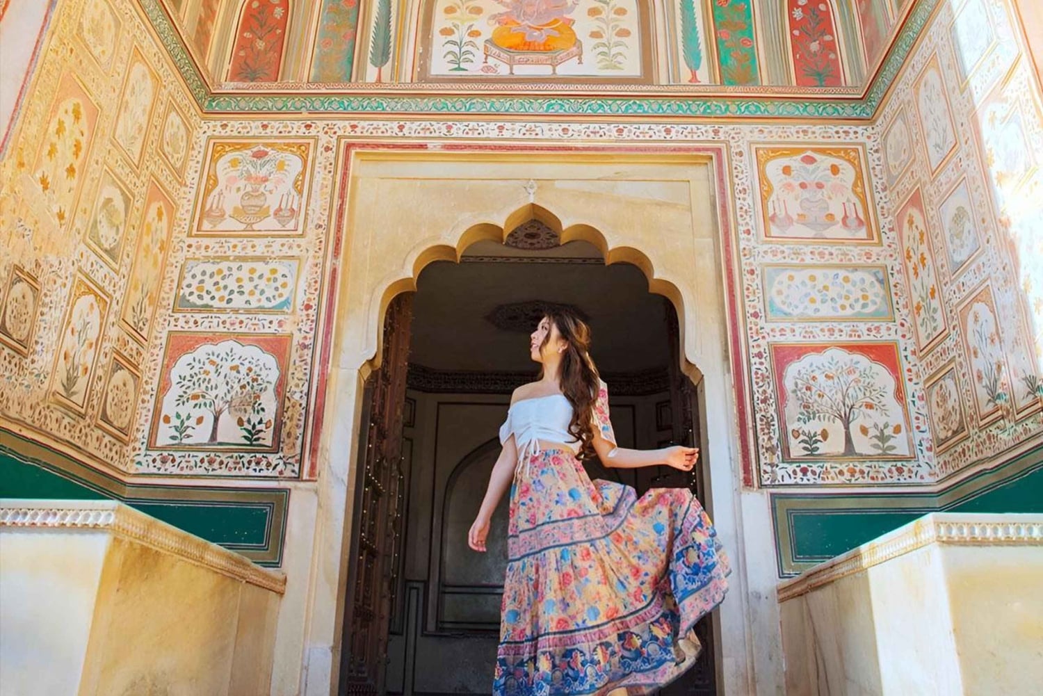 Jaipur: Halvdagsutflykt med guidad sightseeing och blomstermarknad