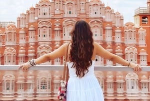 Jaipur: Halvdagsutflykt med guidad sightseeing och blomstermarknad