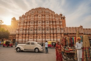 Jaipur: Halv- eller heldags sightseeingtur med guide + afhentning