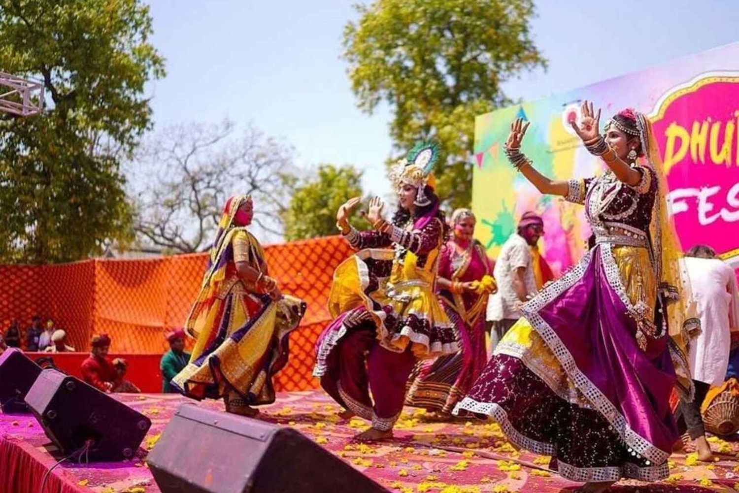 Jaipur: Holi-festivalfeiring med folkemusikk og snacks