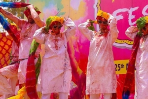 Jaipur: Holi-festivalfeiring med folkemusikk og snacks