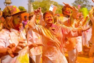 Jaipur: Holi-festivalfeiring med folkemusikk og snacks