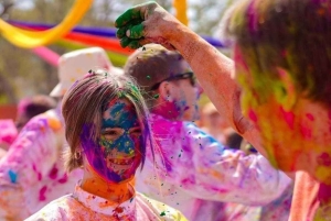 Jaipur: Holi-festivalfeiring med folkemusikk og snacks