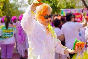 Jaipur: Holi-festivalfeiring med folkemusikk og snacks