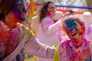 Jaipur: Holi-festivalfeiring med folkemusikk og snacks