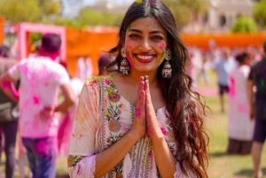 Jaipur: Holi-festivalfeiring med folkemusikk og snacks