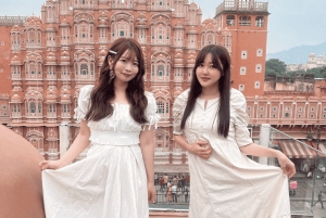 ジャイプル：モンキーテンプルのサンセットを楽しむモーニング／イブニングツアー